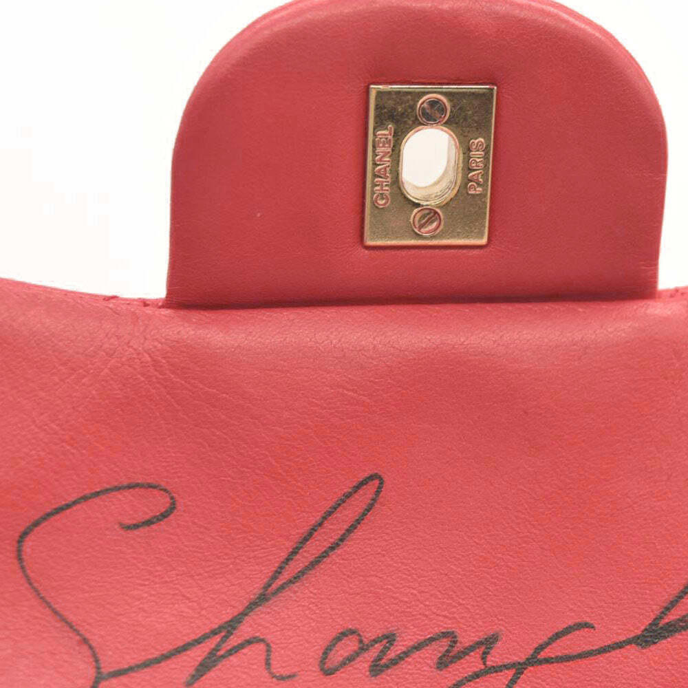 Karl Lagerfeld SIGNED CHANEL Classic Flap Jumbo Large Pink Leather Gold Hardware - Picture 14 of 15